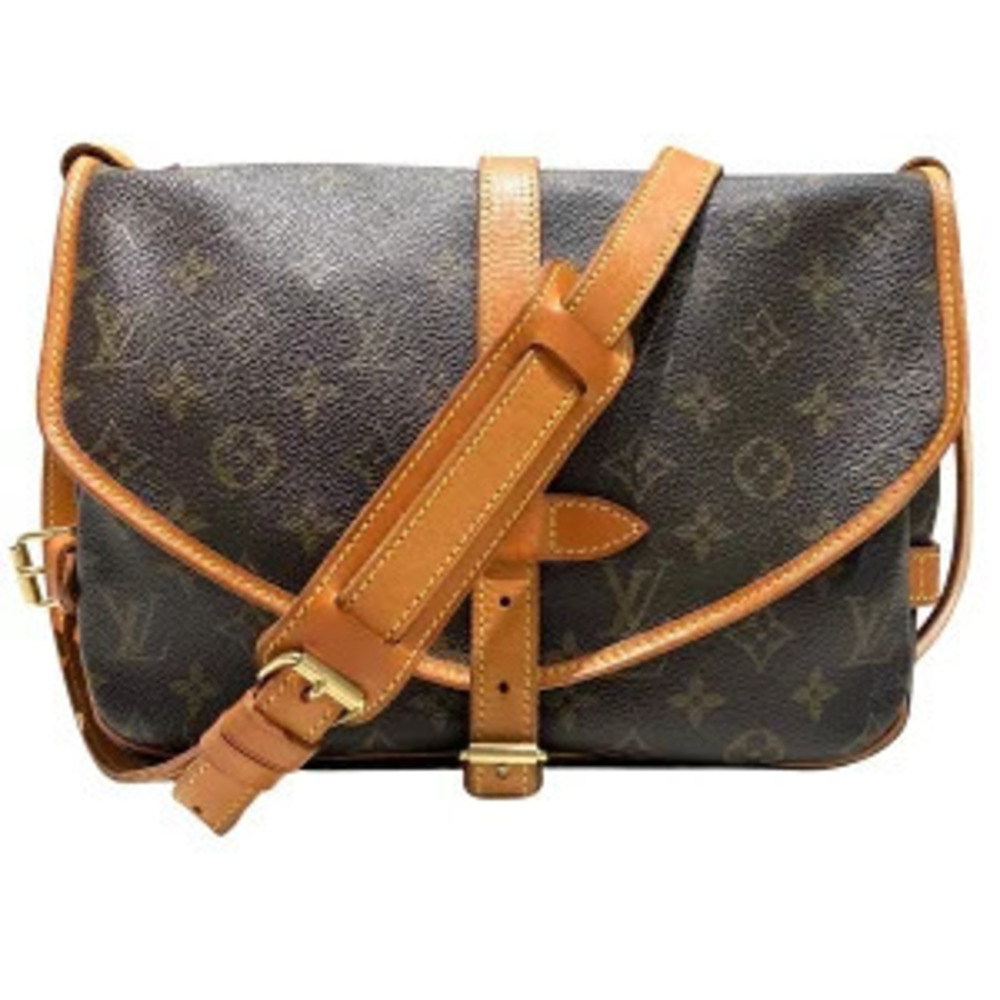 Louis Vuitton Saumur Shoulder Bag Monogram Brown